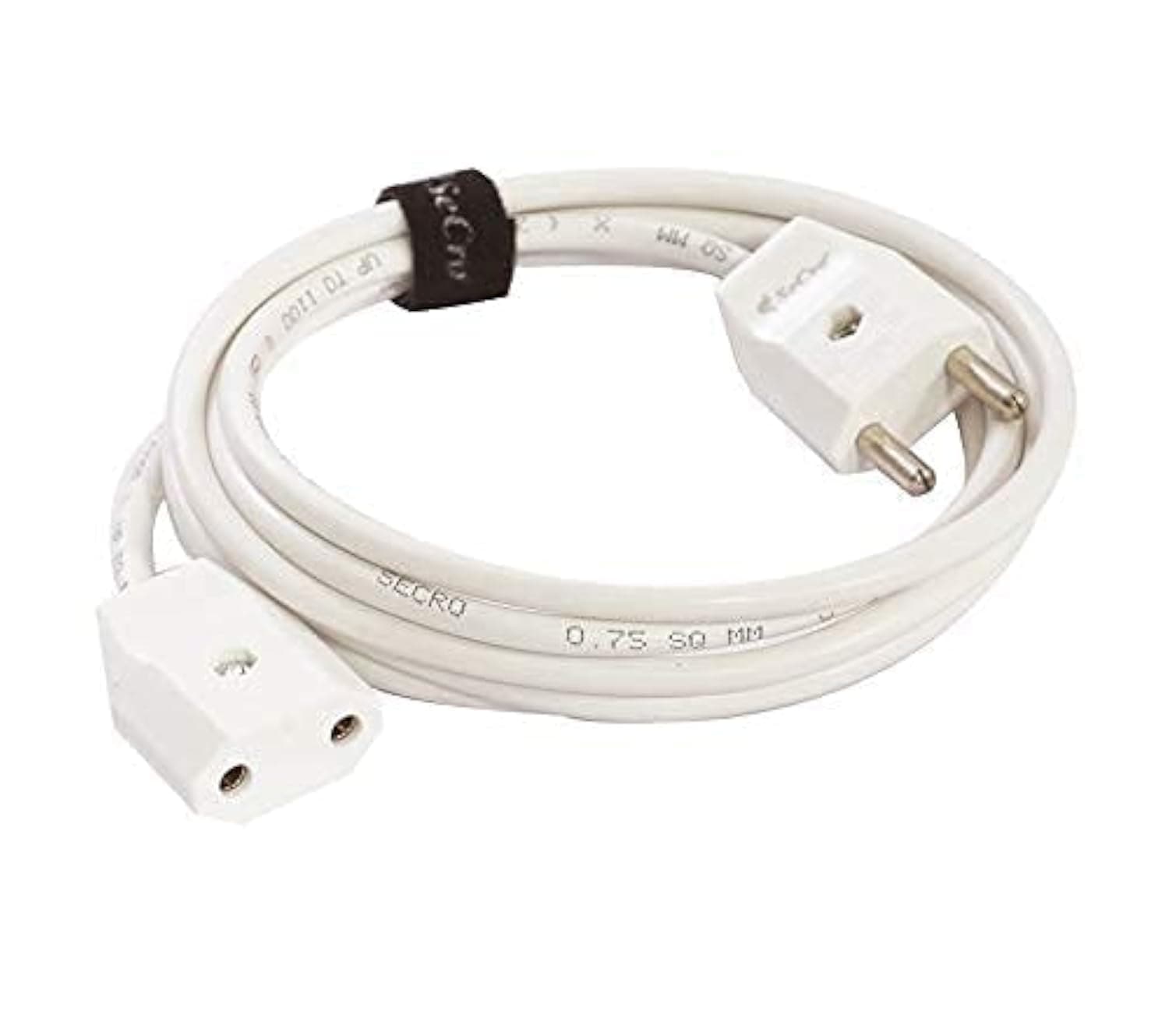SeCro 2-Pin Flexible Male-Female Socket, Round Wire, Extension Cord For Multipurpose Use,Festive Decorations,Diwali,Christmas,Etc (3 Meter), 230 Volts