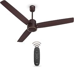Havells FAB BLDC Ceiling Fan 1200 mm, 380 RPM, Savings upto 65%, Reverse Rotation, 4 Modes (Boost, Sleep, Breeze, Mop), Low Wattage 30 W, Low Noise, Air Flow:235 CMM, 3 Year Warranty, Brown