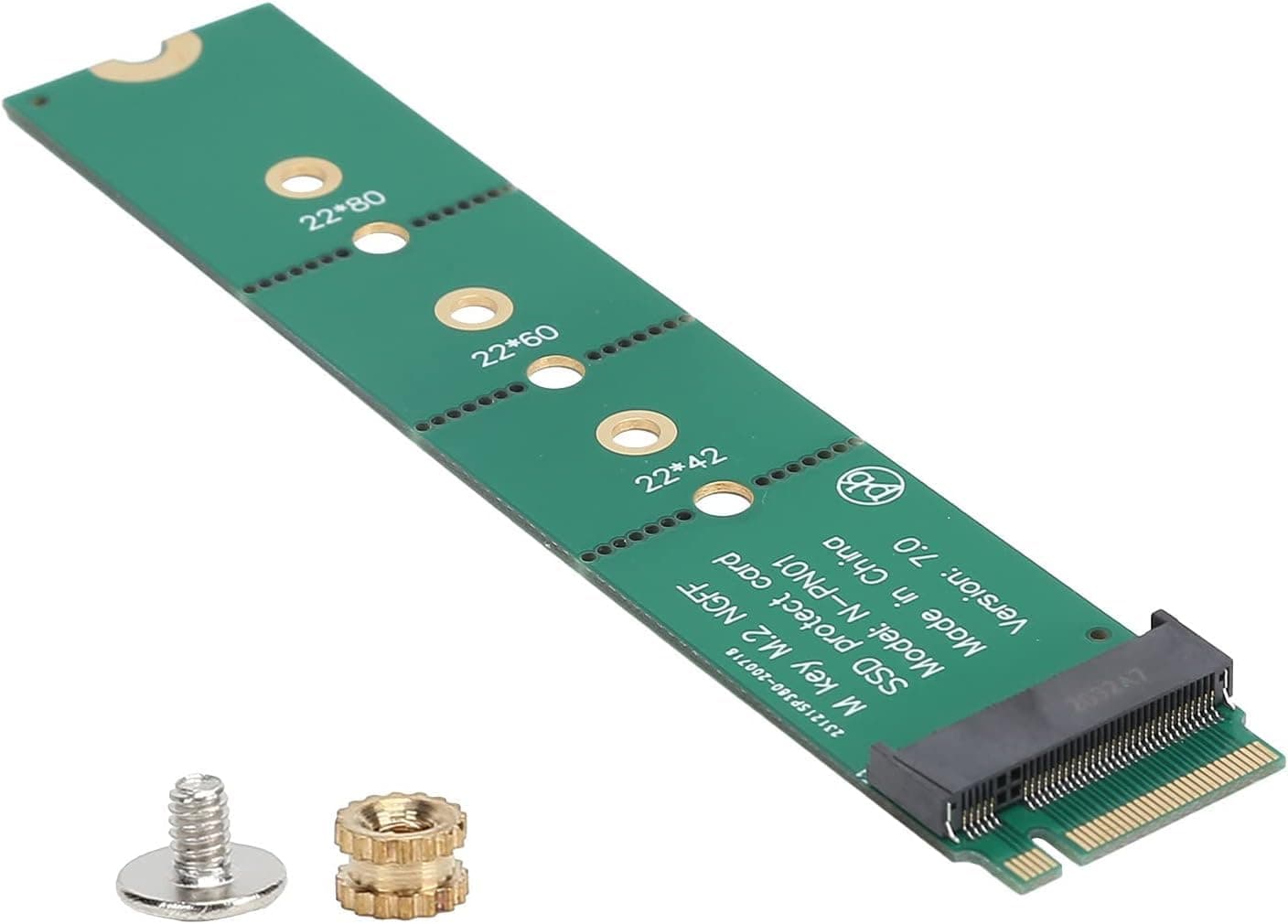 Etzin M Key to M Key M.2 PCIE NVMe SSD Extended Test Protection Adapter Card for PCIE M Key to PCIE M Key M.2 NVME SSD Extension card-EPL-1066HS.
