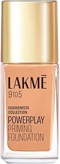 Lakme 9To5 Primer + Matte Perfect Cover Foundation, W240 Warm Beige, 25 ml