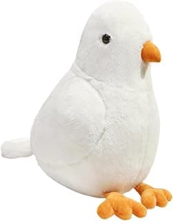Pigeon Plush Toy Collection Creative Ornament Stuffed Animal for Sofa Adults White
