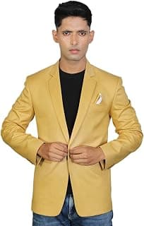 Men's Slim Fit Breasted Solid Blazer