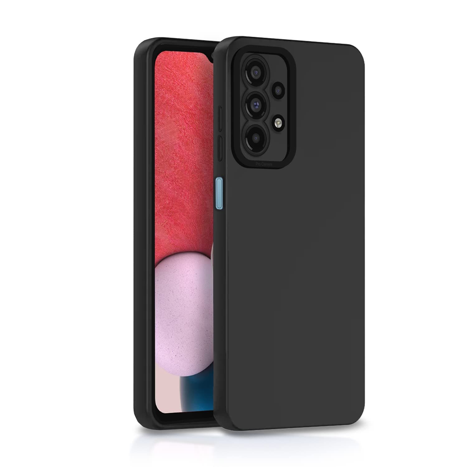 Pikkme Samsung Galaxy A13 4G Back Cover Soft Matte Liquid Silicone TPU | Camera Protection | Shockproof Slim Back Case for Samsung Galaxy A13 4G (Black)