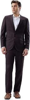 Raymond Men Contemporary Fit Checks Pattern Polyester Blend Notch Lapel Full Sleeve Formal Suit