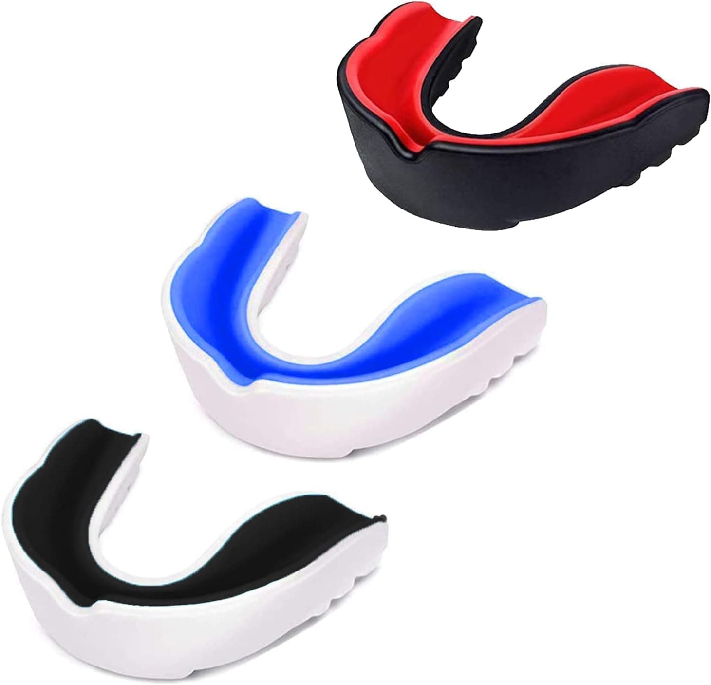 DRANGE Sports Mouth Guard, Adults and Junior, Pack of 3 | Gum Shield with Case, Jaw Protection in Contact Sports, Boxing, MMA, Hockey, Karate and Martial Arts, Above 11 Years