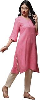 BIBA Women's Viscose Regular Fit Casual Kurta