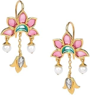 Shaya by CaratLane 925 Silver Sangeet Sur Earrings in Gold Plated Gifts for Womens & Girls