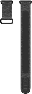 Fitbit Charge 5, Hook & Loop Band, Charcoal, Large