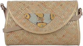Baggit Women Beige Bowling Sling Bag Small Size | Ladies Stylish Casual Cross Body Purse Handbag
