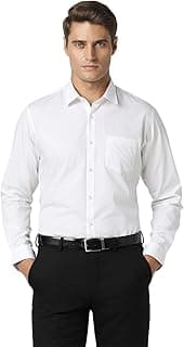 Peter England Men's Cotton Slim Fit Ditsy Printed Full Sleeve Shirt