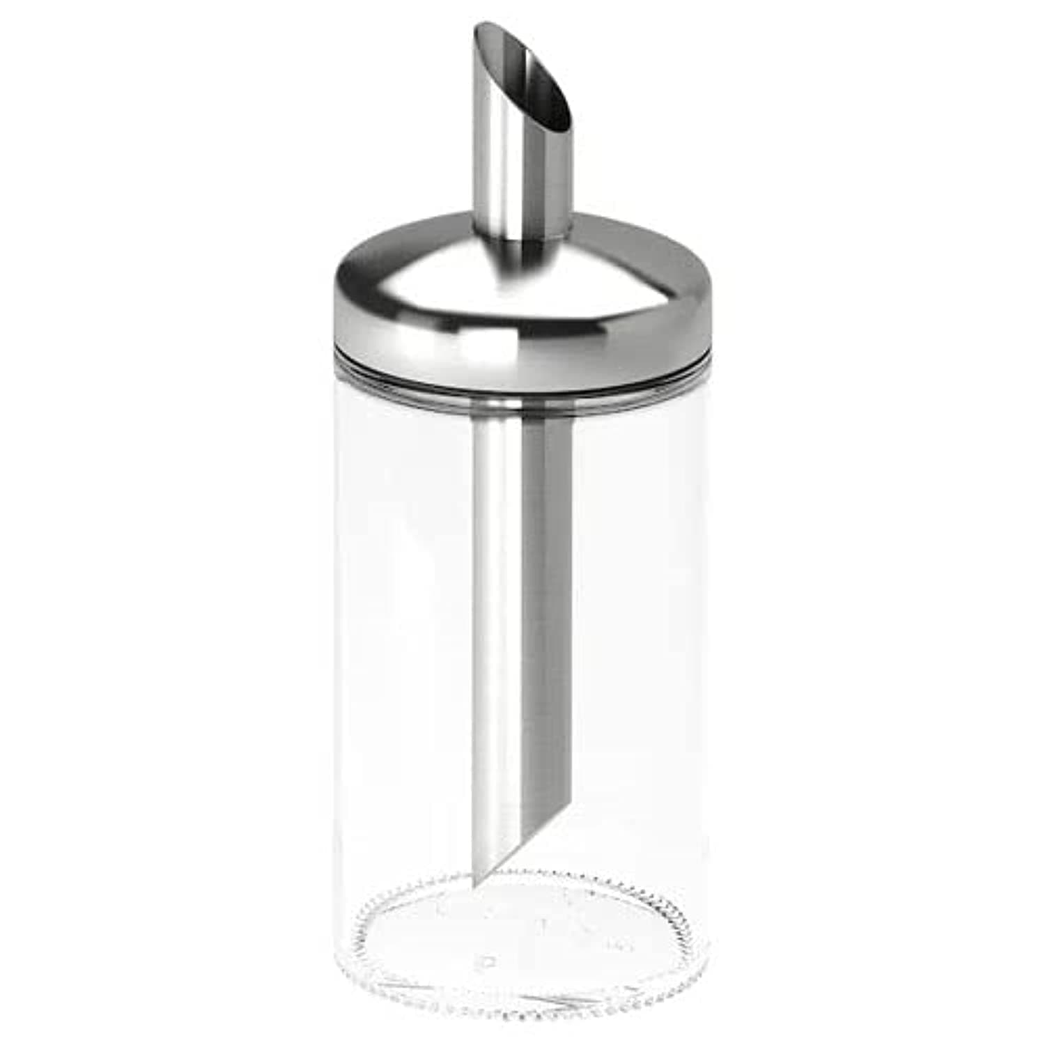 IKEA DOLD Portion Sugar Shaker, Clear Glass/Stainless steel15 cm (6 ")