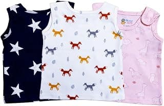 Mango Minis Cotton Jablas for Infants, Set of 3 (White, Navy Blue, Pink)