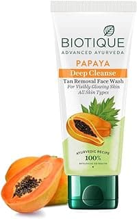 Biotique Papaya Deep Cleanse Face Wash For Visibly Glowing Skin All Skin Types, 50ml