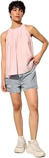 ONLY Women's Solid Regular Fit T-Shirt