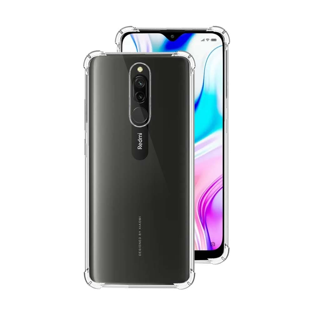 7SEVEN® Back Cover for Redmi 8 Transparent Mobile Back Case Shock Proof Design Camera Edges Protection Crystal Clear Phone Case Silicon Soft TPU and Flexible Bumper Phone Cover