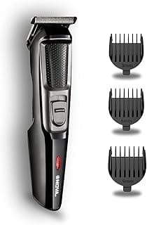 Nova NHT 1076 Cordless: 30 Minutes Runtime Trimmer for Men (Black)