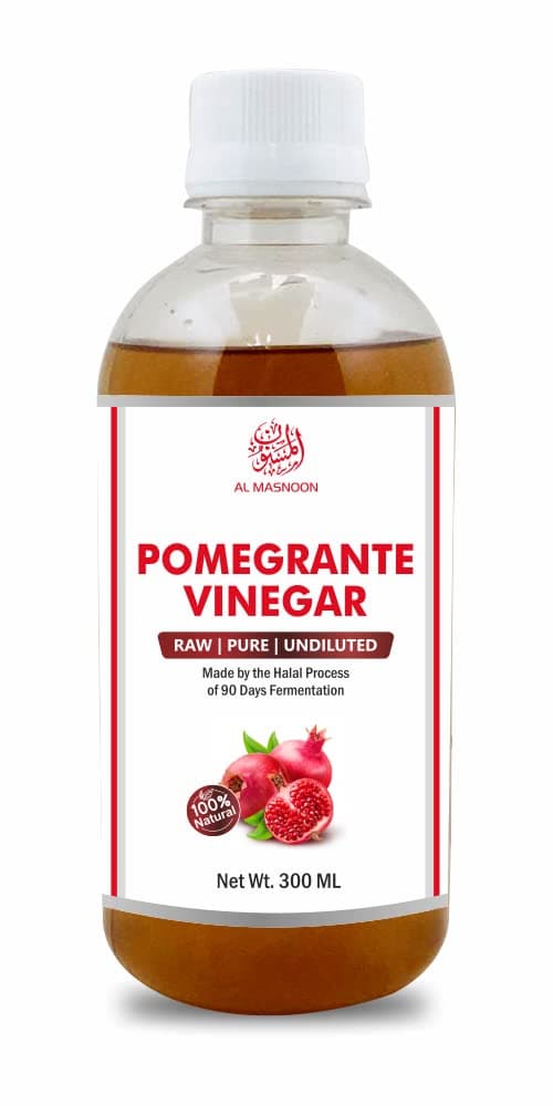 AL MASNOON Pomegranate Vinegar Raw & Undiluted/Anaar ka Sirka / 100% Natural & Pure 300 ml