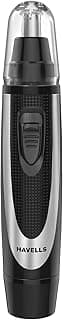 Havells Ne6322 Nose&Ear Hair Trimmer,Battery Operated&Easy To Carry (Black), Unisex