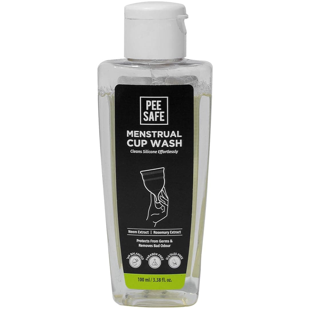 Pee Safe Menstrual Cup Wash 100ml | Orange Fragrance | Maintains Cup Hygiene | Wash your Period Cup in a Hygienic Way