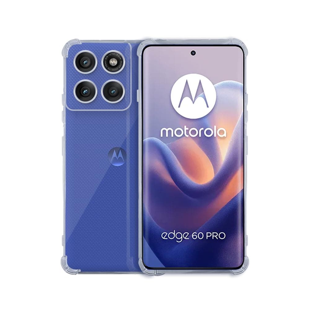 7SEVEN® Back Cover for Motorola Edge 60 Pro 5G Transparent Mobile Back Case Shock Proof Design Camera Edges Protection Crystal Clear Phone Case Silicon Soft TPU and Flexible Bumper Phone Cover