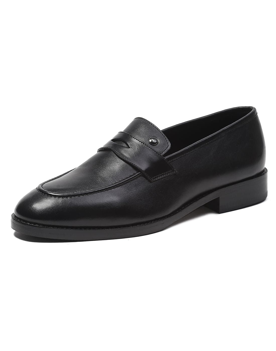 Monte Carlo Mens Solid Slip on Genuine Leather Penny Loafers (201828FW)