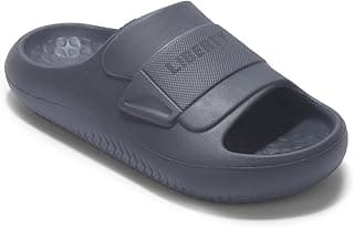 Liberty A-HA DAILYWALK Slippers for Men – Black & Dark Grey Flip Flops – Casual Non-Fastening House Slipper