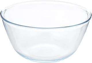 Borosil 1.5 L Round Shape Serving & Mixing Bowl | Made in India Borosilicate Glass Bowl for Kitchen & Dinning | Bowl for Mixing Dough, Salad, Batter, Pasta | Microwave & Dishwasher Safe | Transparent