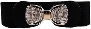 Shining Diva Fashion Belts for Women and Girls Stylish Waist Belt for Dresses Jeans Saree (16718wb) Black