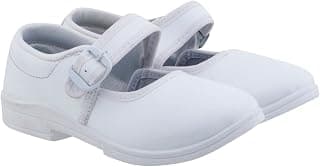 LANCER Girls ANK-dlxwht School Shoe