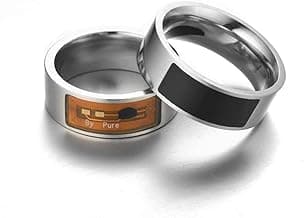 NFC Multifunctional Intelligent Ring Smart Finger Digital Ring US10 black