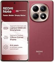 Redmi Note 15 SE 5G Smartphone, Crimson Reserve, 8GB RAM, 128GB Storage, 5800mAh Battery, IP66 Military Grade