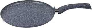 Wonderchef Granite Non-Stick Dosa Tawa 30cm for Kitchen, Non-Toxic, Chemical & PFOA Free, Low-Oil Cooking, Scratch-Resistant, Gas Stove & Induction Friendly, Soft-Touch Handle, 2-Yr Warranty, Grey