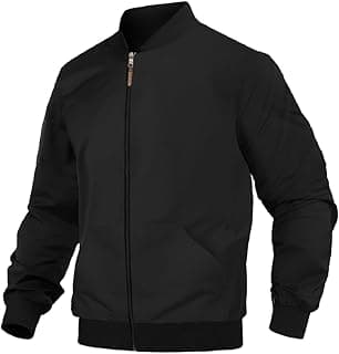 LEOTUDE CASUAL JACKET for Men's Regular Fit Loopknit Bomber Jacket with Zipper Closure and 2 Side Pockets (Color Maroon)