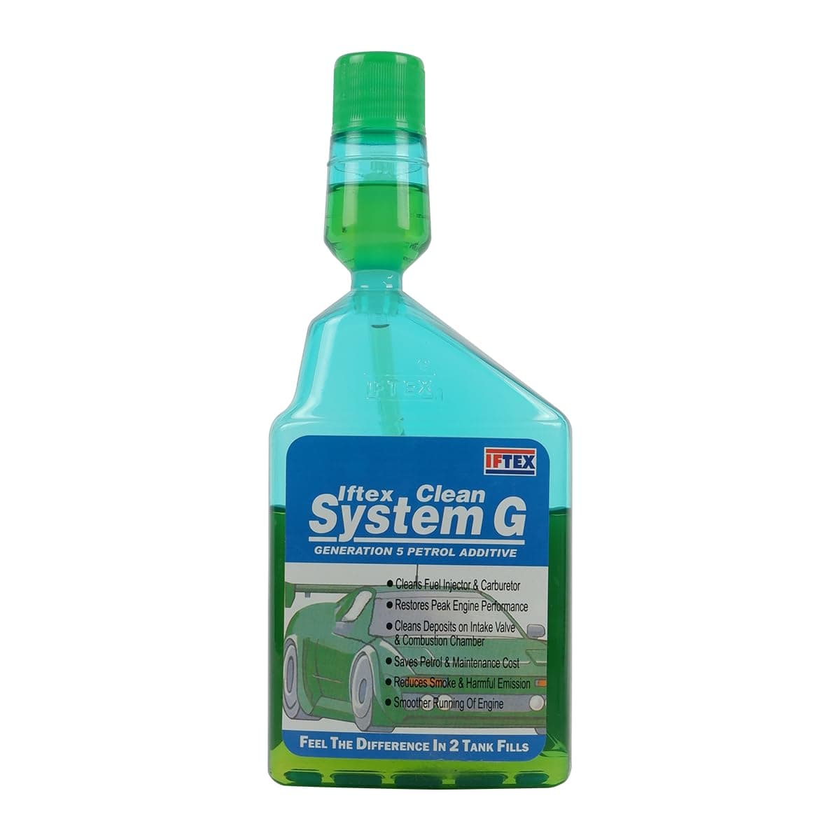 IFTEX Clean System G for All Petrol Cars (200 ml) / e20 Petrol Fuel Treatment and Injector Cleaner for Cleaning deposits and Mileage Improvement for Petrol Cars (200 ml)