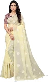 Women's Chanderi Embroidered Saree Chanderi Lotus-ABC