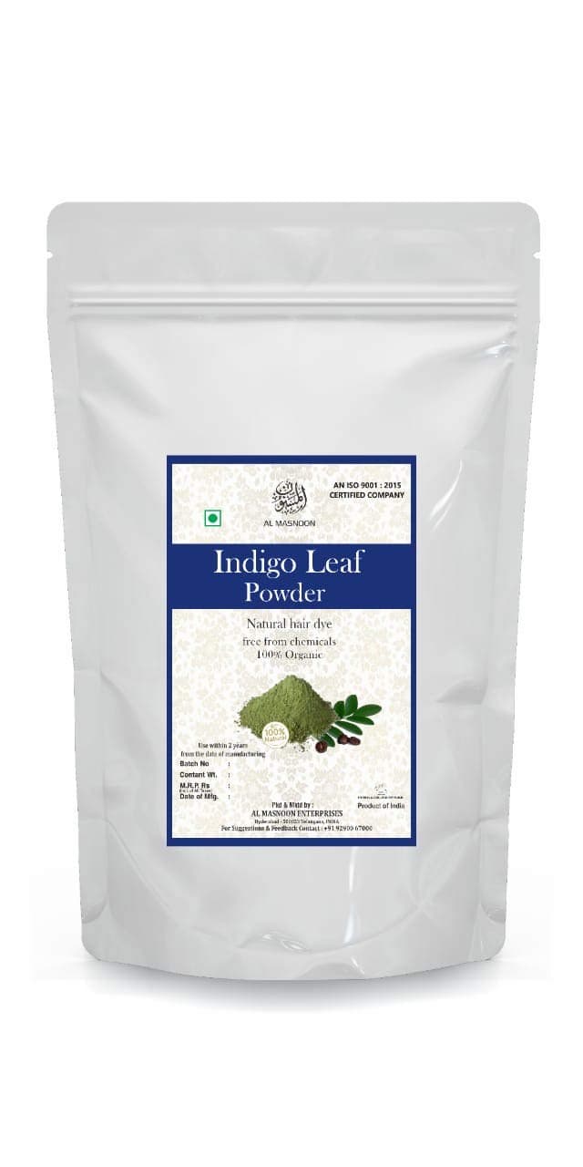 AL MASNOON Natural Indigo Leaf Powder for HAIR (100 GM)