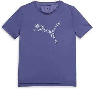 PUMA Boy TAD Essential Cat Logo Regular Fit Crew Neck T-Shirt