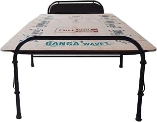 NATTNAK WE TRULY CARES AARAM CHARPAI UDYOG Plywood Folding Bed Head Single Size (3ft X 6ft) | Support for Pillow | Portable Folding Bed (Brown)
