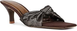 Inc.5 Womens Womens Gold Solid Square Heels Heeled Sandal