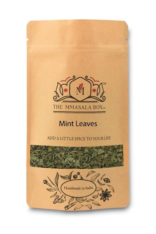 The MMasala Box Co. Mint Leaves (Dry Pudina) | Premium Dried Herb | Natural & Refreshing | 50g each Pack of 2