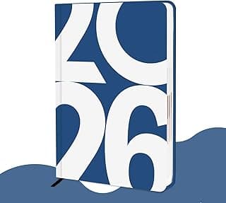 ALDIVO Paper Cover Hard Bound New Year Diary 2026 | A5 Size 365 Days Daily Planner Diary with Dates and Month Cut Index For Office, Student & Corporate (AD611)