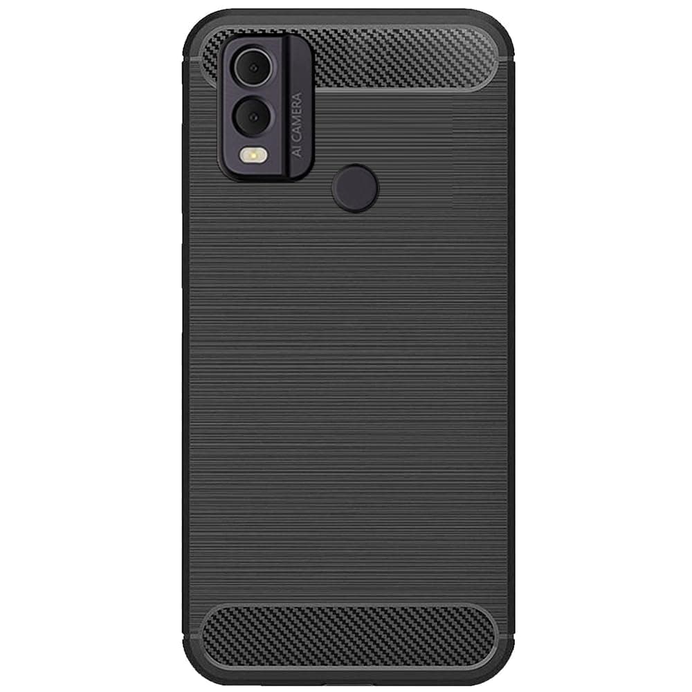 Amazon Brand - Solimo Back Cover Case for Nokia C22 | Compatible for Nokia C22 Back Cover | 360 Degree Protection | Soft and Flexible (TPU | Matte Black)