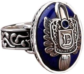 Uteruik Vintage Vampire Diaries Salvatore Damon Stefan Finger Family Crest Ring For Men - 18