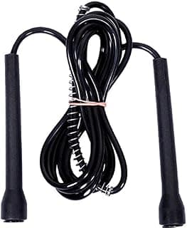 SIMRAN SPORTS Speed Skipping Rope, Jump Rope With Pvc Handle, Pvc Pencil Skipping Rope For Men, Women, Boys & Girls For Home & Outdoor Fitness (Black)