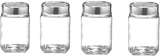 Treo 4pcs Modern Cube Drinking Jar Set, 1.2L Each
