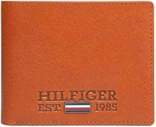 Tommy Hilfiger Wallet for Men, Passcase Wallet, Marissa, Tan