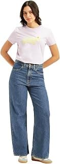 Levi's Women's Ribcage Wide Leg Blue Jeans