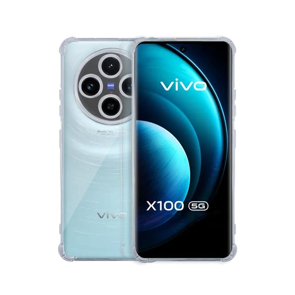 7SEVEN® Back Cover for VIVO X100 5G Transparent Mobile Back Case Shock Proof Design Camera Edges Protection Crystal Clear Phone Case Silicon Soft TPU and Flexible Bumper Phone Cover