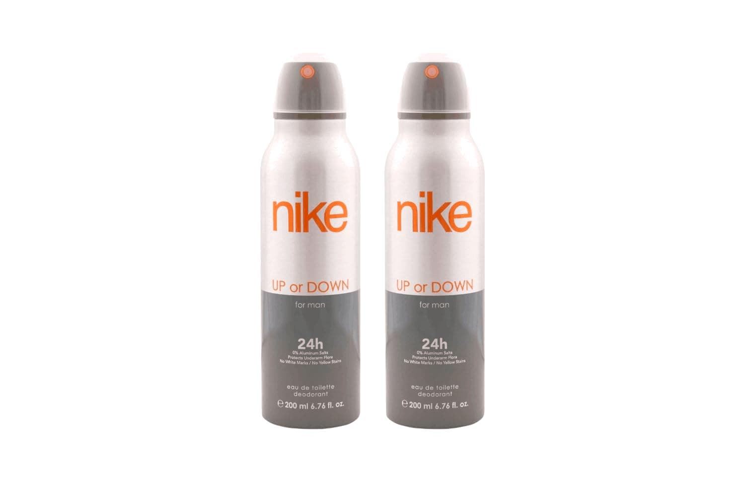 Nike Up Or Down Deodorant Aerosol For Men | Long-Lasting Freshness & Odour Protection | Sporty Masculine Fragrance | 200 ml Each (Pack of 2)