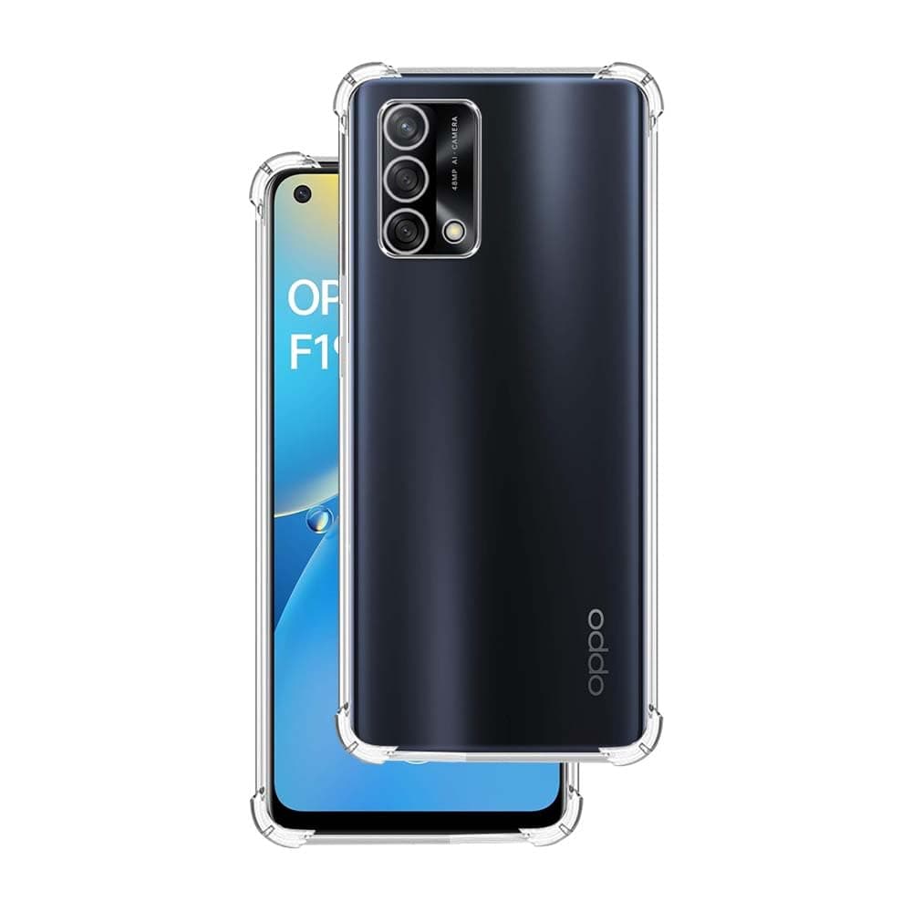 7SEVEN® Back Cover for Oppo F19 4G Transparent Mobile Back Case Shock Proof Design Camera Edges Protection Crystal Clear Phone Case Silicon Soft TPU and Flexible Bumper Phone Cover